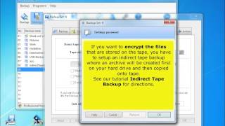 Z-DBackup - Direct tape backup LTO / DAT - Software screenshot 1
