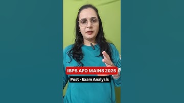 🔥🔥 IBPS AFO MAINS 2025 🔥🔥 Post - Exam Analysis