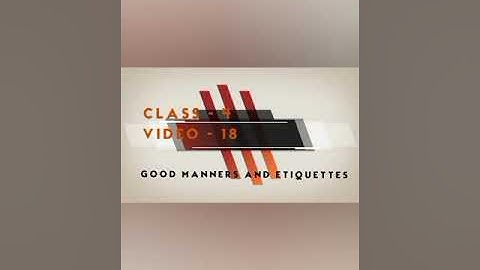 Class-4, Subject-Moral Science, Video-18, Unit-7, Part-1 by Mrs Rani