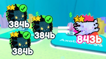 What happen when you fuse 3 normal hydra haxolotl |PET SIMULATOR X | HAKDOGFUSINGMETHOD