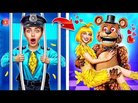 How to Become Chica! Extreme FNaF - Makeover! Five Nights At Freddy's in Jail!