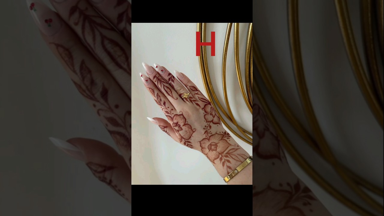 Choose your name letter 1st and comment your favourite mehndi🌸Subscribe my channel🌸