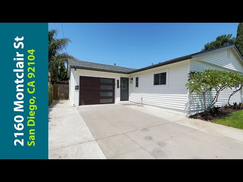 2160 Montclair St, San Diego, CA home video tour