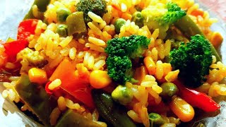 постный рис с овощами. постный рис с овощами.