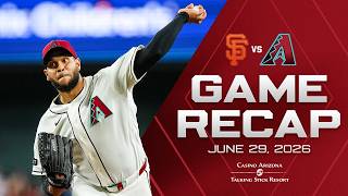 Giants vs. D-backs Game Highlights (6/29/26) | MLB Highlights | Arizona Diamondbacks