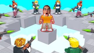 TENTE NÃO SER ACERTADO PELO MÍSSEL E CAIR FORA DA PLATAFORMA! (ROBLOX - ROCKET SPLEEF)