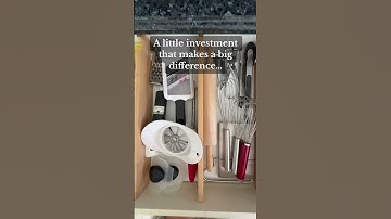 Drawer dividers make such a big difference, especially if you have large drawers.
