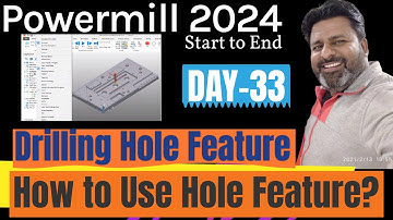 Delcam powermill 2024 drill | drilling in powermill 2024 | how to create drill toolpath in powermill