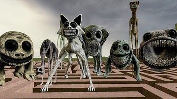 Can ZOONOMALY CREATURES find me in a MAZE?! (Garry