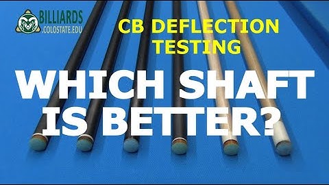 CUE TESTING for Cue Ball Deflection, And PREDATOR REVO Carbon Fiber Shaft SIZE EFFECTS