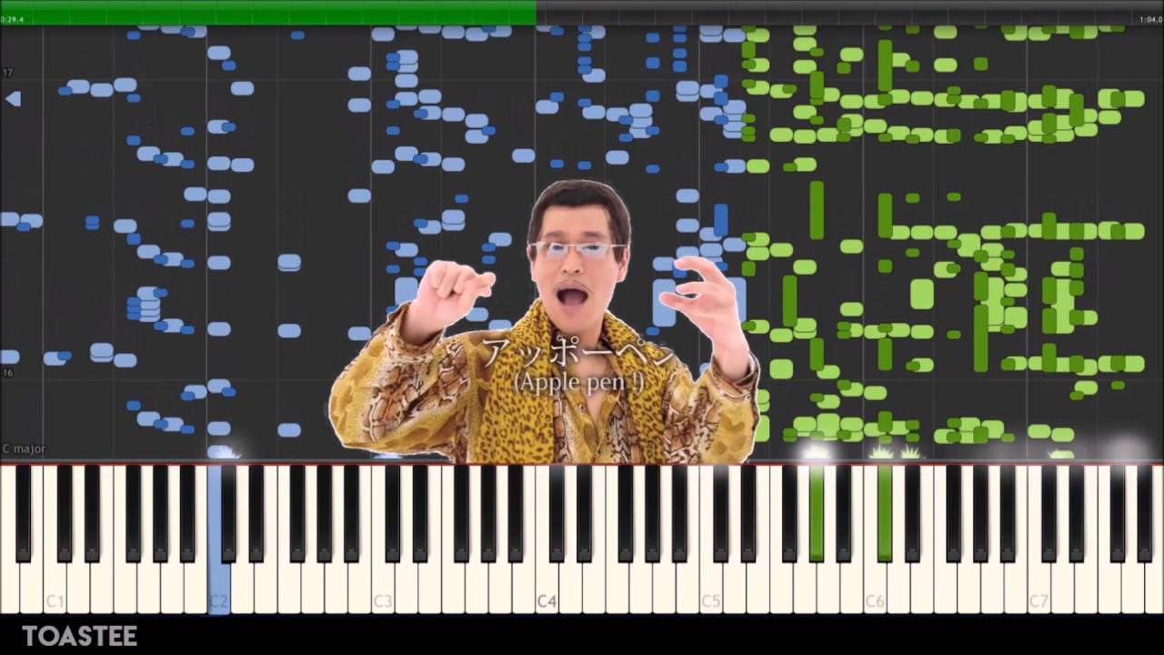 (PPAP) Pen Pineapple Apple Pen on the Piano? (MIDI/Synthesia) YouTube