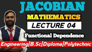 JACOBIAN|Lecture 04|Functional Dependence | MATHEMATICS |PRADEEP GIRI SIR