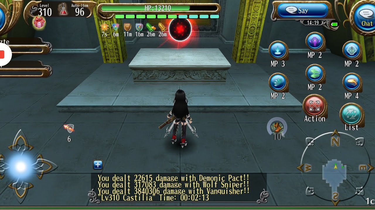 Toram Online-Bg dagger semi vs Castilia solo (