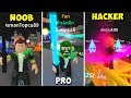 NOOB VS PRO VS HACKER 3 HESAP / Saber Simulator / Roblox Türkçe