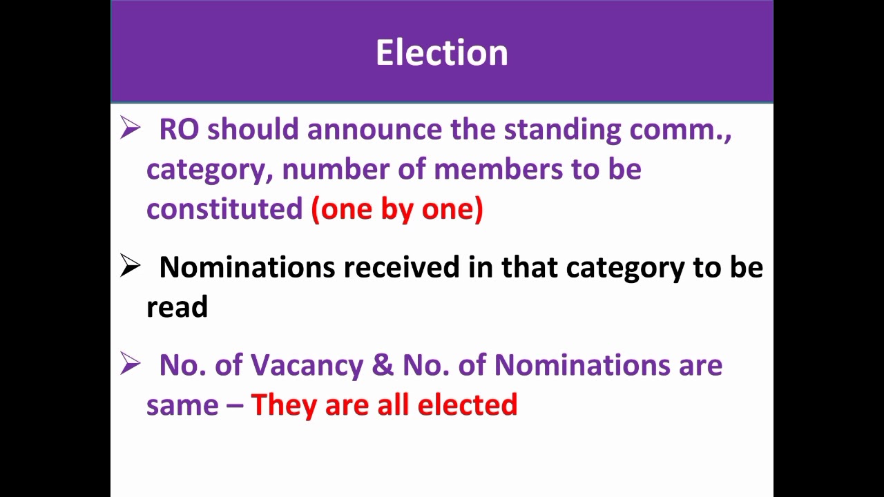 Kerala LSGD Election 2020 : Standing Committee Election