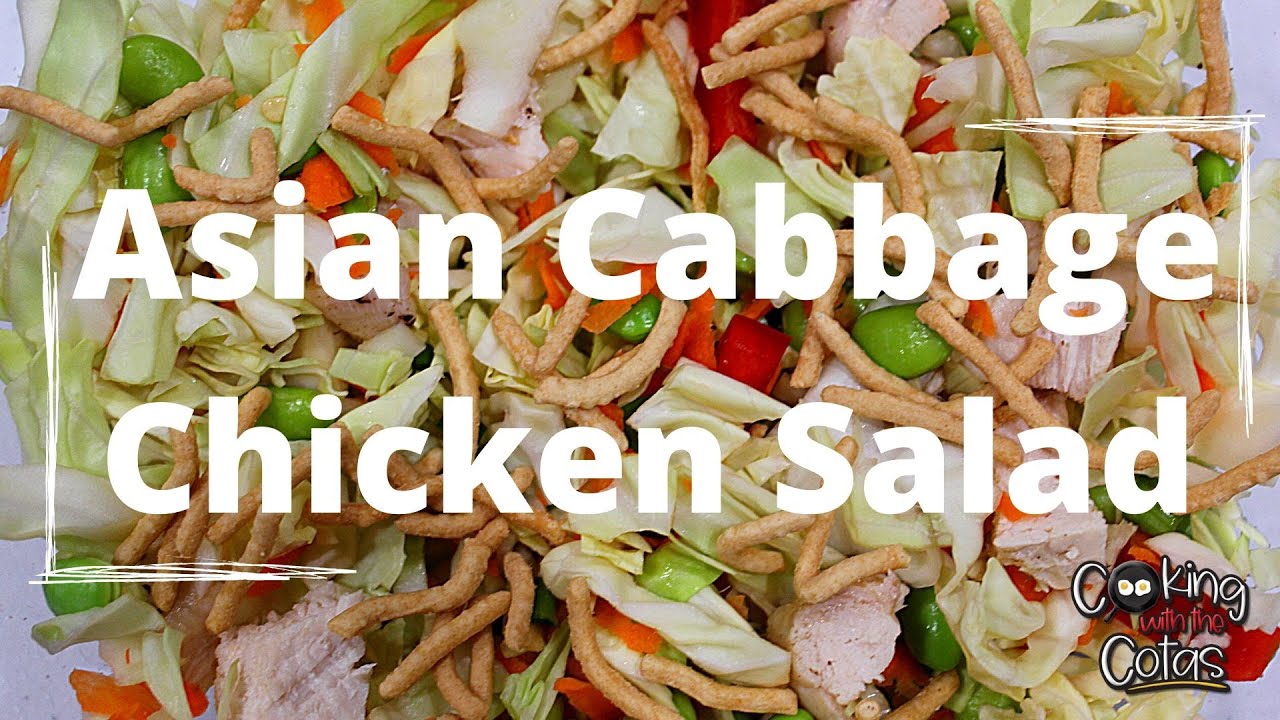 Asian Cabbage Chicken Salad YouTube