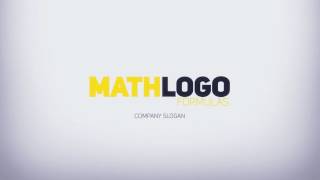 Math Formulas Logo Reveal