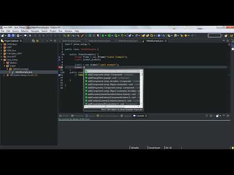2. JLabel Java Swing Tutorial without voice