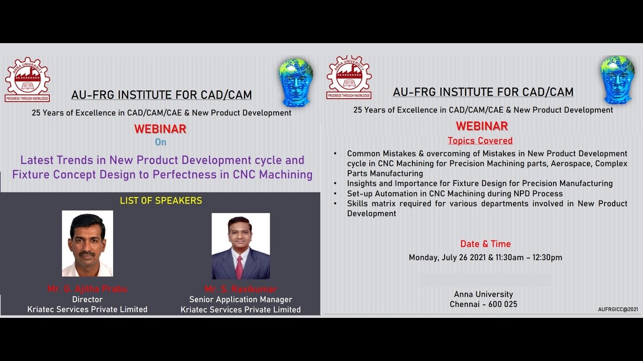 Webinar on “Latest Trends in New Product Development cycle and Fixture  Design Impact @CNC Machining - YouTube