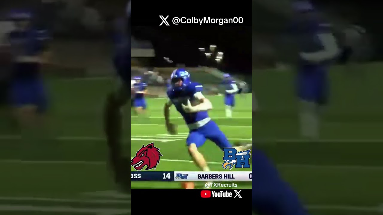 WATCH: 🔥Pick 6 in TX HS Regional Semifinal – Barbers Hill vs Weiss | Colby Morgan C/O 2026 ATH