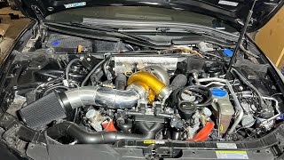 2013 Audi S5 4.0T Single Turbo Build 75mm Turbo part 3 by Svarog Performance 1,783 views 6 months ago 17 minutes