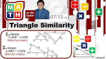 Solving Unknown Parts of Similar Triangles (Part 1) - Math 9_3rd_Unit 1_Lesson 4_PracticeExercises A