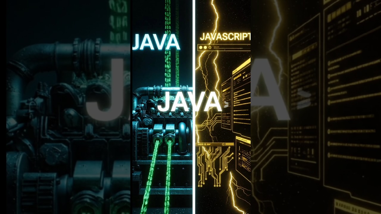 Java vs JavaScript 🤯 Same Name, Totally Different! Very short explanation| PART-1 JAVA vs JAVASCRIPT