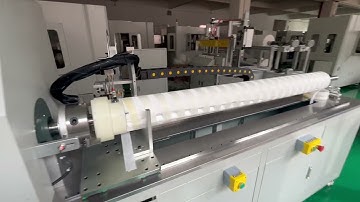 all round video of SIIC-M028-BSW high flow filter outer wrap belt band spiral winding machine