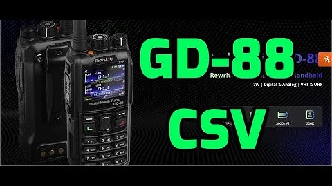 GD-88 CSV FILE UPLOAD