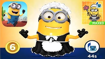 Minion rush Maid minon upgrade to MAXED EPIC costume gameplay walkthrough android ios