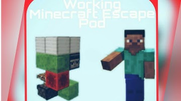 Working minecraft piston escape pod