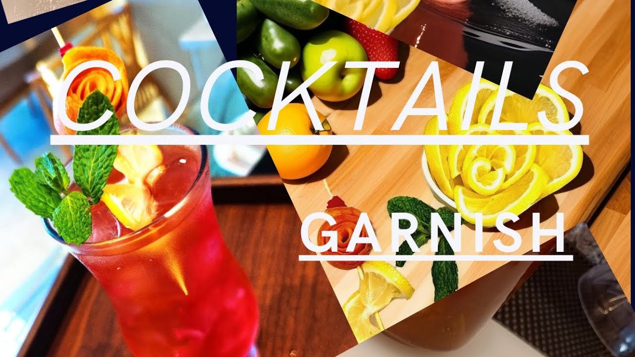 Garnish with lemon and orange 