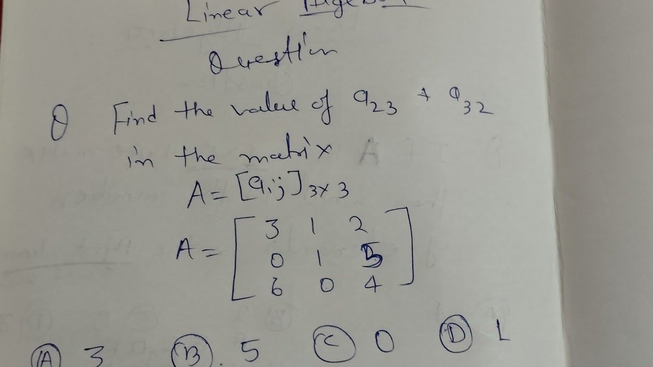 Linear algebra question part+11 ,#maths #education - YouTube