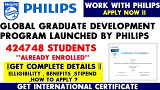 Philips Career Development Program | Get Free International Certification | Jobs -Freshers,Graduates
