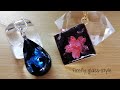 レジン＆アルミホイル🌸ホタルガラス風ペンダントトップにチャレンジ！resin accessory/glowfly glass with aluminum foil ✨