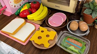 Toy ASMR 🥪 Egg & Ham Breakfast Sandwich | Satisfying Play Kitchen screenshot 1