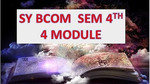 Manan Prakashan S.Y.B.com SEM -4 FOUNDATION COURSE NOTE