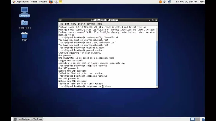 How to install and configure Samba to share files on CentOS 6