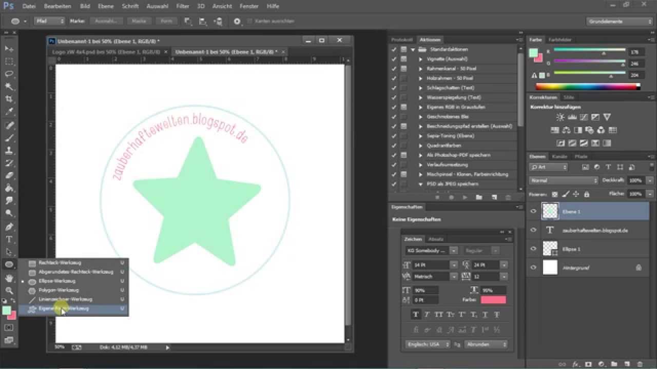 Photoshop Runde Logos Erstellen