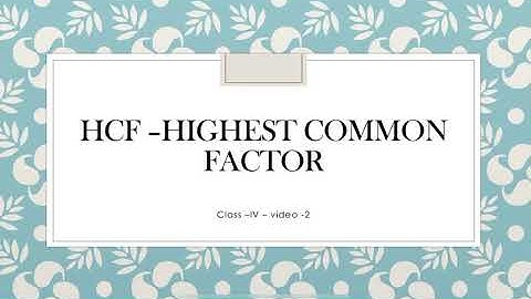 Class IV Maths  Ch-6 Factors and multiples  Video -2
