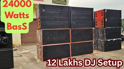 21 inch 3000 watts BASS pe Line array DJ Setup details @VkiVan 