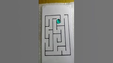 Water Maze Challenge : The Ultimate #papergame #shorts #puzzle #satisfying