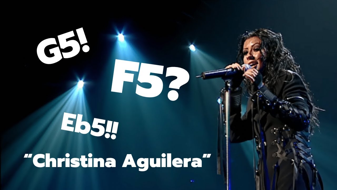 Christina Aguilera : Vocal Range | High Belt Notes F#4 - G#5 |