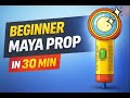 Learn Maya 3D Modeling | Cartoon Flashlight | Beginner Friendly