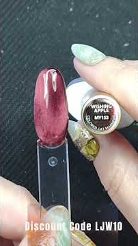 HEMA/TPO free Glass Bead Magnetic Cateye @bornprettyofficial #affordable #nails #idomyownnails