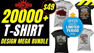 20K vector t-shirt design mega bundle