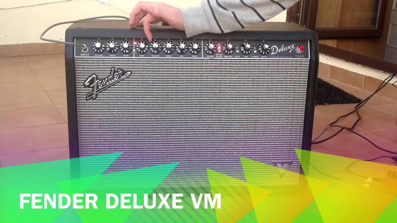 Amplifier Fender deluxe vm test YouTube