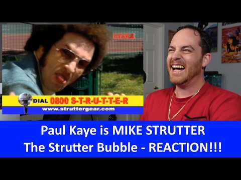 American Reacts Paul Kaye is Mike Strutter - Struttergear: Strutter Bubble REACTION