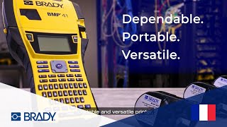 Brady BMP41 Label Printer Overview (French subtitles)