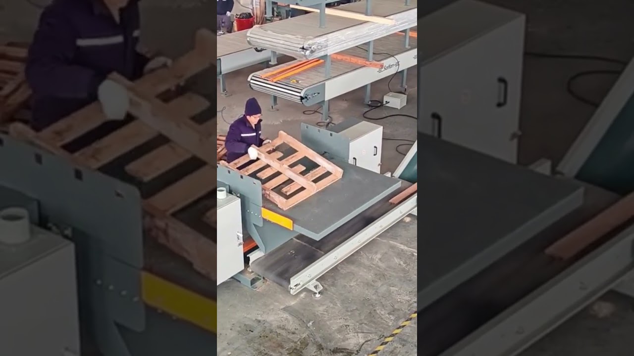 SF5202 Wood pallet dismantle saw line 